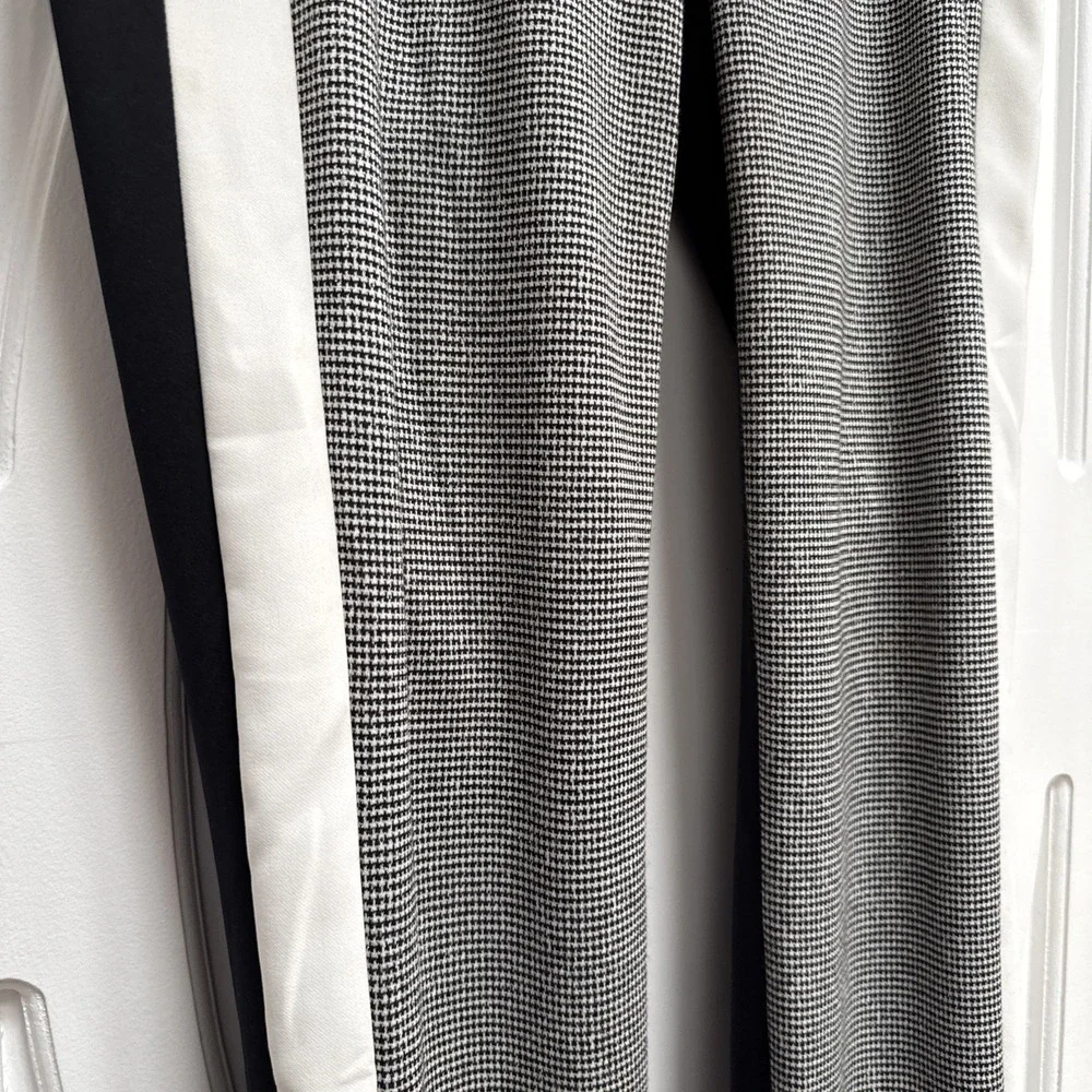 Luisa Cerano Pants Size USA‎ 10 Multi Pattern Italian Fabric Pants Slacks